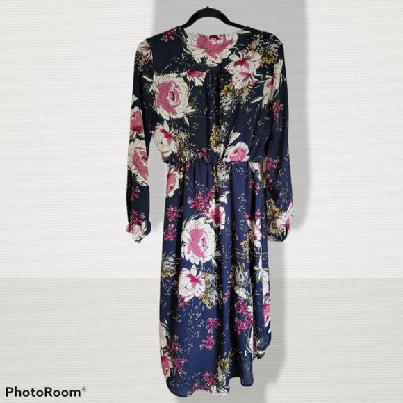 Beautiful Maurice's navy wrap dress, size small - Picture 4 of 9